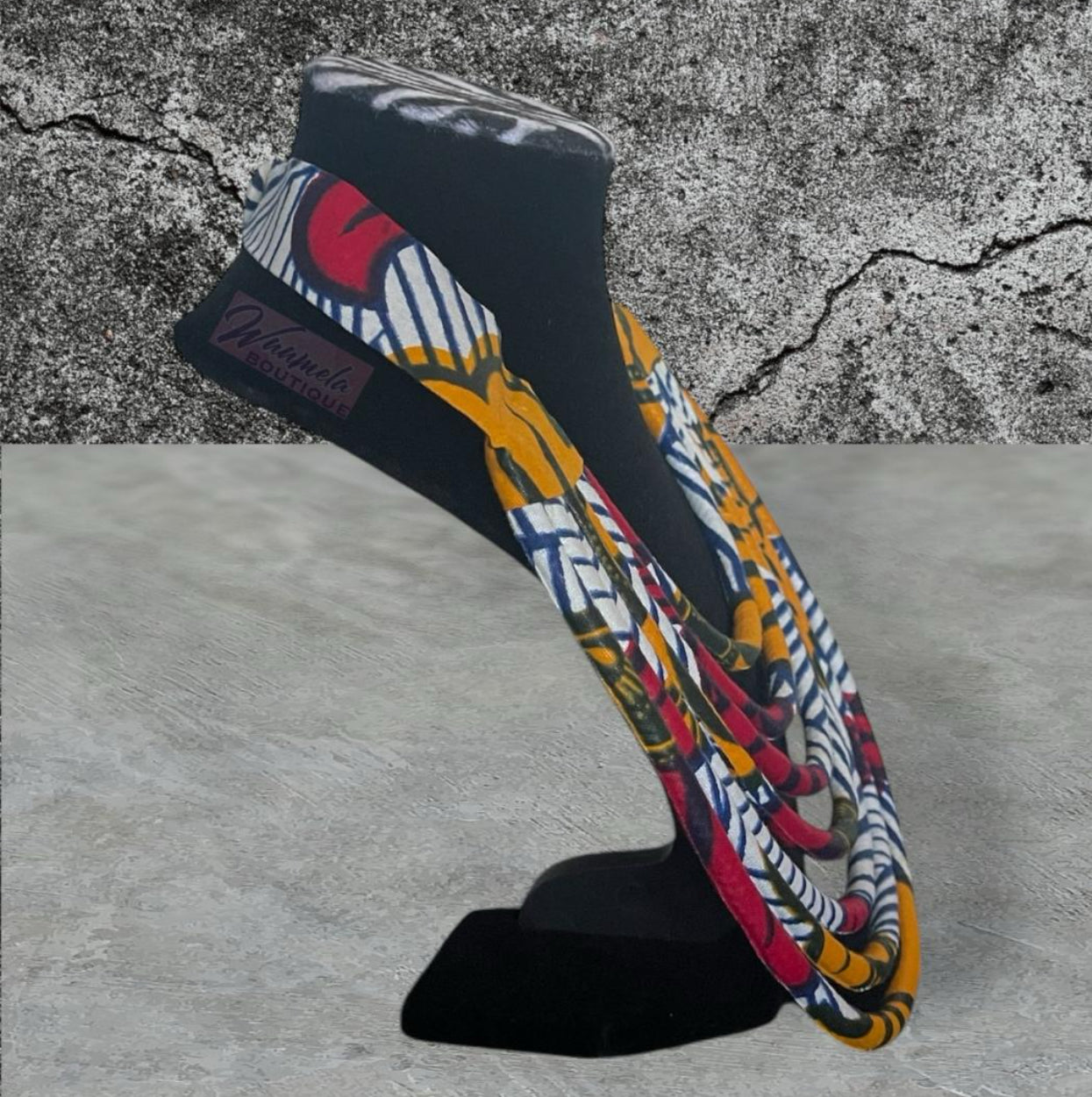 African Multistrand nsinga petit Collier