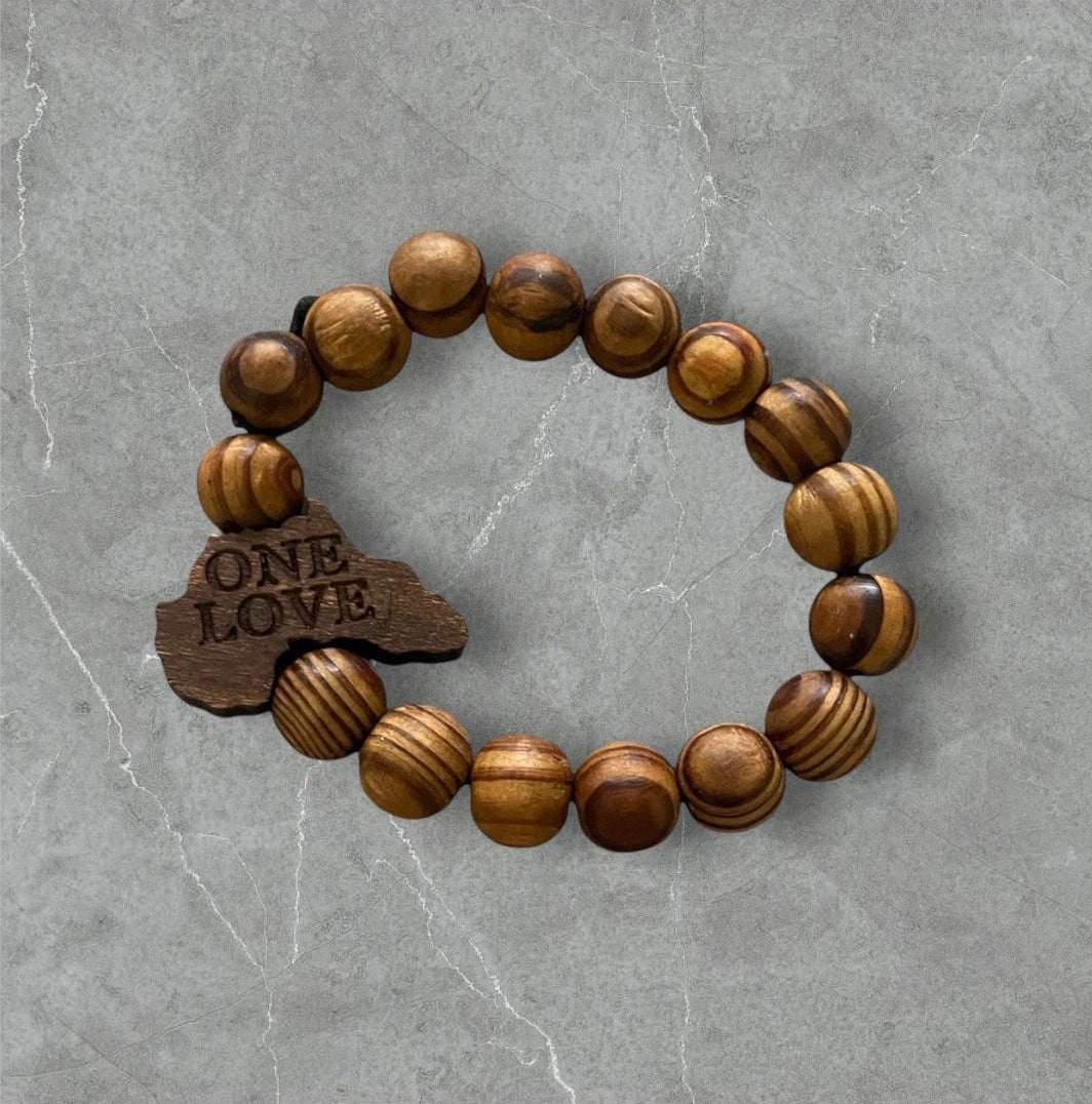 Bracelet One Love – Wooden Beads