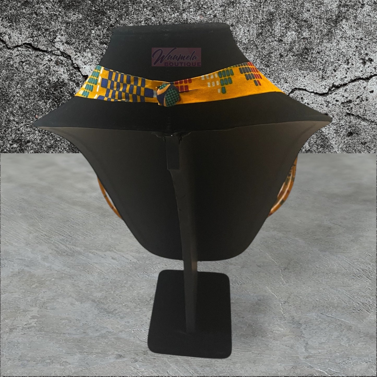 Collier d'impression africaine/ Tissu Ankara Déclaration Multi Strand Fabriqué à la Main