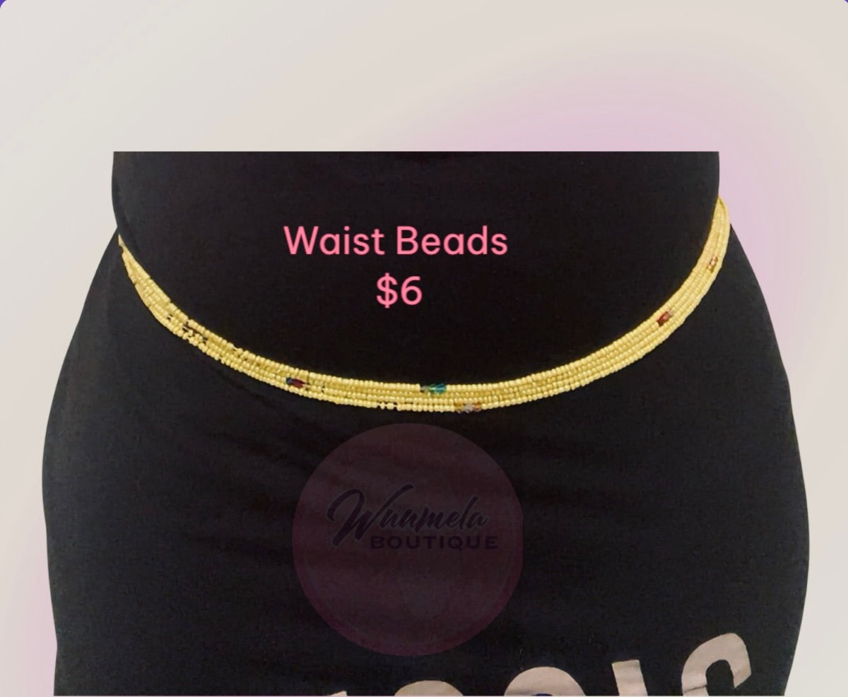 The Njano Waist Beads – “Yellow” (Swahili)