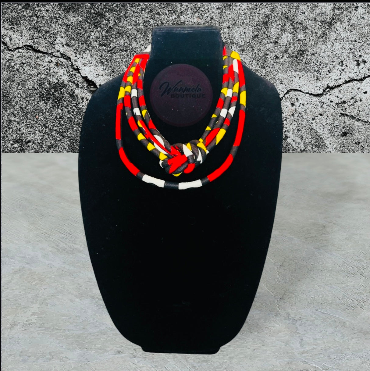 African Wax Print Fabric
Knot Necklace