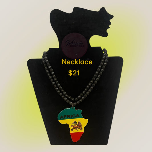 Necklace African Map